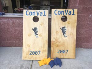 ConVal High School Class of 2007 cornhole boards