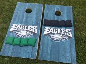 Philadelphia Eagles cornhole boards