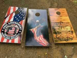 patriotic cornhole boards